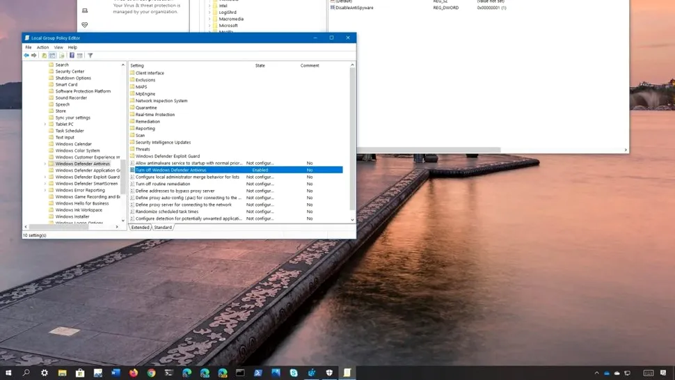 Cum poti dezactiva Windows Defender pe Windows 10
