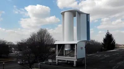 O firmă susține că a dezvoltat turbina eoliană pentru acoperiș care poate înlocui până la 16 panouri solare