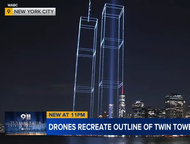 Video – 2.977 de drone au format contururile Turnurilor Gemene deasupra New Yorkului