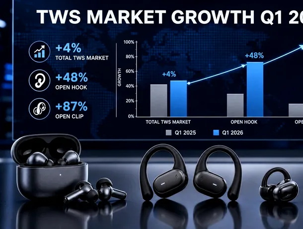 Piața căștilor wireless TWS crește. Modelele open-ear devin noul motor de creștere