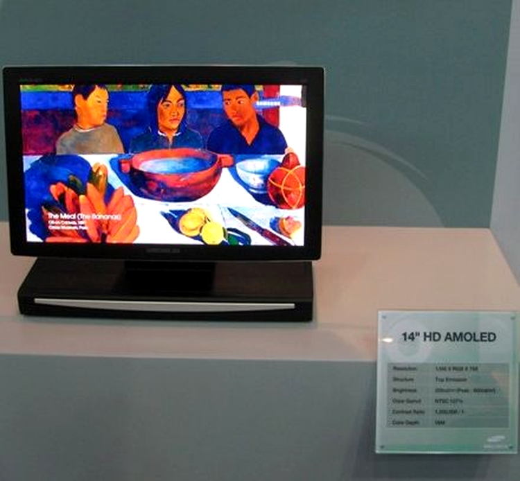 Samusung are printre altele si un ecran OLED de 14