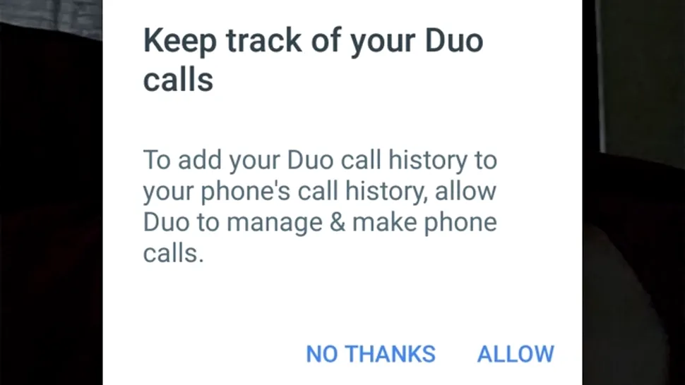 Google Duo poate afişa sesiunile video în lista de apeluri recente a telefonului mobil