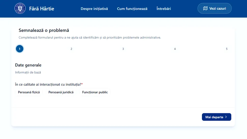 Statul cere ajutorul cetățenilor pentru reducerea birocrației prin lansarea platformei „Fără hârtie”
