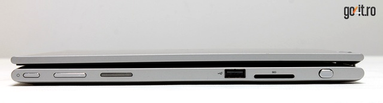 Dell Inspiron 13: un port USB 2.0, card reader SD/MMC şi stylus-ul