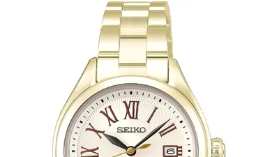 Seiko lansează ceasul compact Lukia HEA006J: Carcasă auriu-șampanie, cristal de safir și finisaje florale