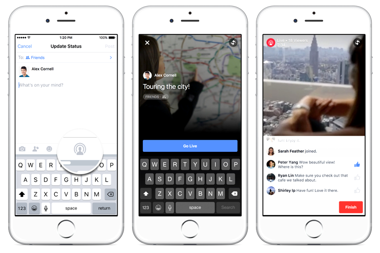 Facebook extinde suportul pentru transmisiuni Live către toţi utilizatorii reţelei