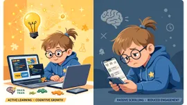 Timpul petrecut în fața ecranelor nu afectează automat dezvoltarea cognitivă a copiilor – studiu