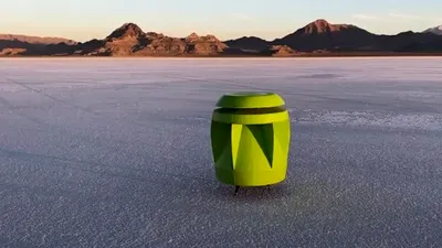VIDEO: Powerpod este o turbină eoliană portabilă și puternică, de dimensiunile unui butoi de bere