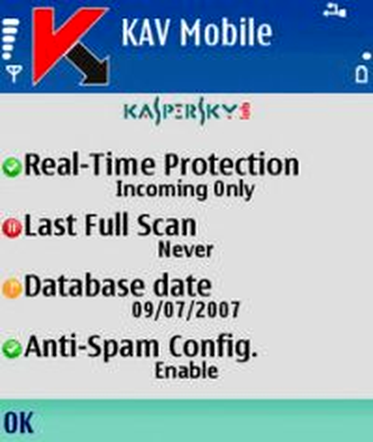 Kaspersky Mobile Security 7.0
