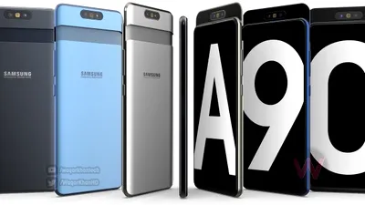 Cum arată noul Galaxy A90, telefonul Samsung cu cameră foto retractabilă şi rotativă