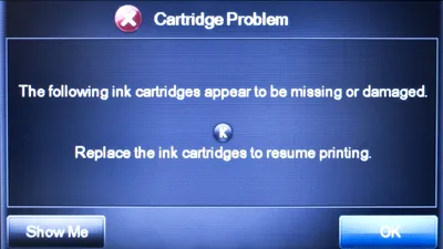 HP şi-a sabotat utilizatorii de imprimante programând într-un update de firmware „defectarea” cartuşelor neoriginale