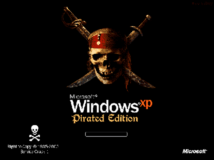 Windows - versiunea piratata