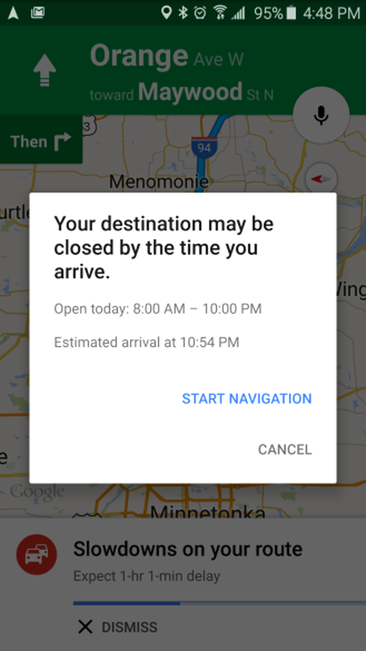 Google Maps va emite alerte pentru destinaţiile care ar putea fi închise la ora estimată pentru sosire