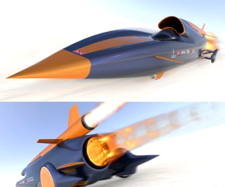 ThrustSSC - actualul detinator al recordului cu 1.233 km/h
