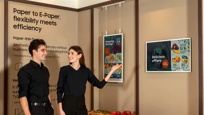 Samsung a anunțat noua generație de display-uri cu AI și consum de energie aproape 0