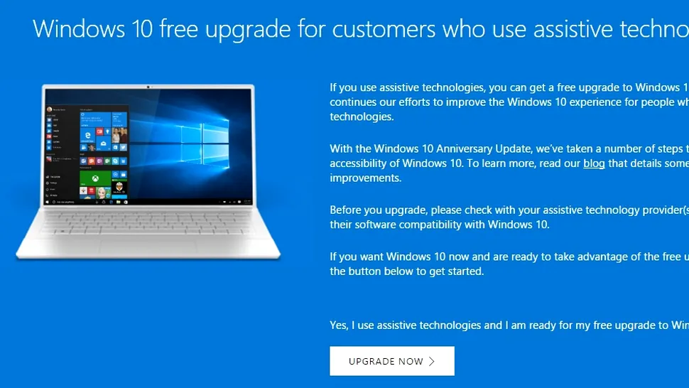 Poţi instala Windows 10 gratis, folosind această metodă