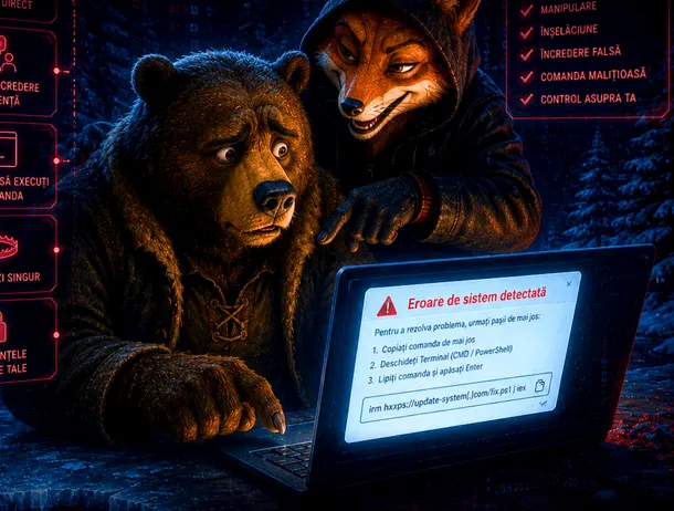 „Ursul păcălit de vulpe”, în varianta digitală 2026. Copiii, avertizați de DNSC printr-o nouă campanie de informare
