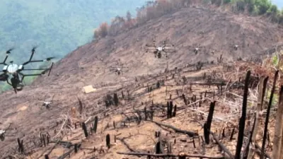 Go4news: O companie foloseşte drone pentru a reîmpăduri suprafeţe mari de teren