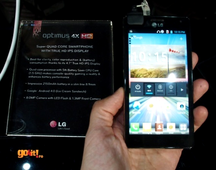 LG Optimus 4X la MWC 2012