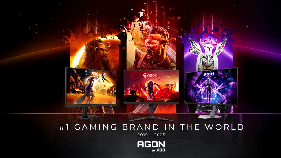 Brand-ul AGON by AOC, desemnat lider în segmentul monitoarelor de gaming, pentru al șaselea an consecutiv
