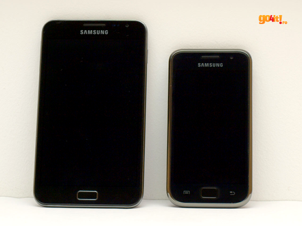 Samsung Galaxy Note şi Galaxy S Plus cu butonul Home