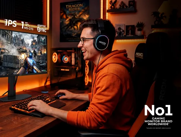 Gaming 25G4ZR, noul monitor AOC cu rată de reîmprospătare de până la 260 Hz