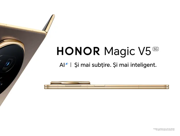 Honor Magic V5, cel mai subțire smartphone pliabil, a fost lansat în România