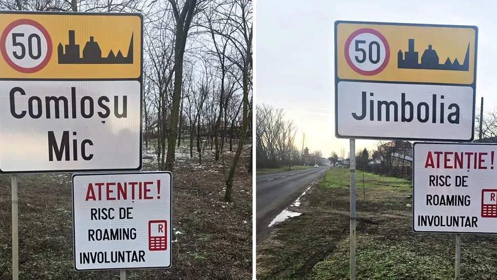 Șoferii sunt avertizați în Timiș asupra riscului de roaming involuntar prin panouri amplasate pe șosele