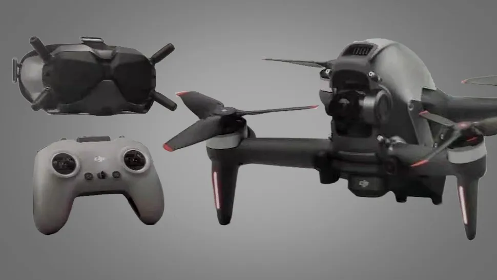 Iată noua dronă DJI FPV, care apare într-un unboxing chiar înainte de anunțul oficial. VIDEO