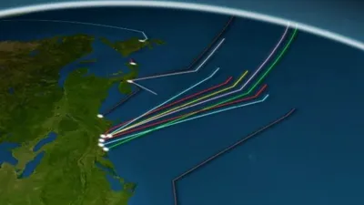 Harta cablurilor submarine de internet: au o lungime totală de 885.000 Km, iar cel mai adânc este la 7,2 Km sub nivelul mării