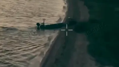 Video - Ucraina anunță prima utilizare a unui robot de luptă transportat de o dronă navală