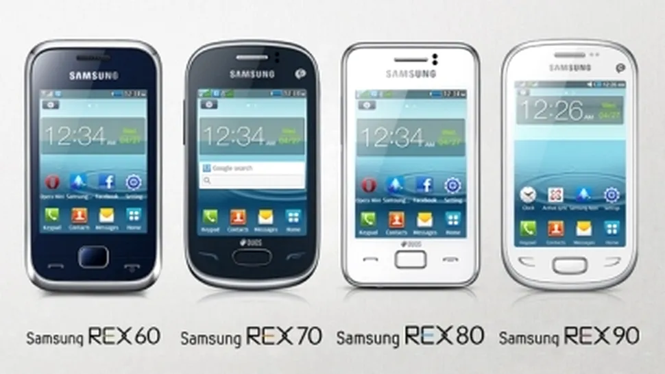 Samsung REX - noile telefoane accesibile cu ecran tactil