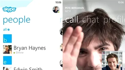 Skype pentru Windows Phone, îmbunătăţit cu convorbiri HD şi integrare People Hub