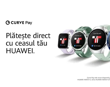 HUAWEI anunță introducerea serviciului Curve Pay Contactless în peste 30 de piețe europene