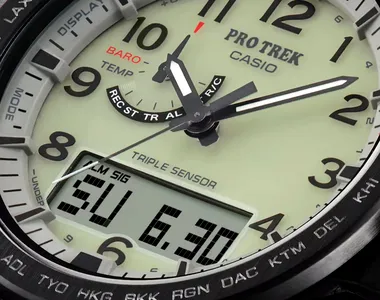 Casio Pro Trek PRW-51LD: cadran complet luminescent și funcții dedicate aventurilor în aer liber