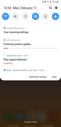 Samsung One UI screenshots