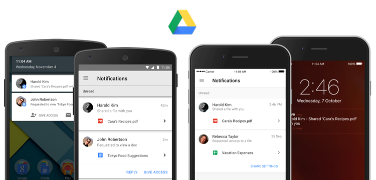 Google introduce funcţia Group Sharing în aplicaţia Drive pentru mobil
