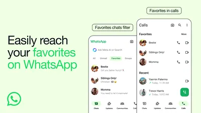 Noutăți WhatsApp: Funcția care ușurează comunicarea cu persoanele preferate