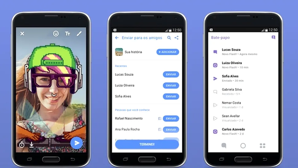 Flash este alternativa Facebook la Snapchat pentru ţările emergente