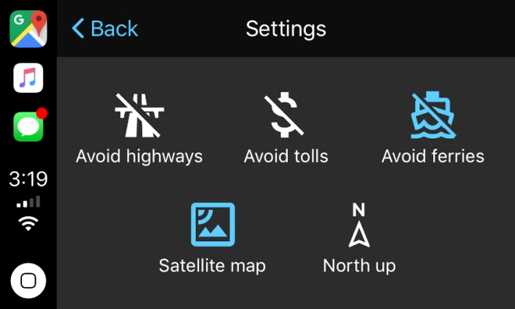 Google Maps for CarPlay