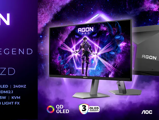 AGON PRO AG276UZD, monitor de gaming cu rezoluție 4K și refresh rate de 240 Hz