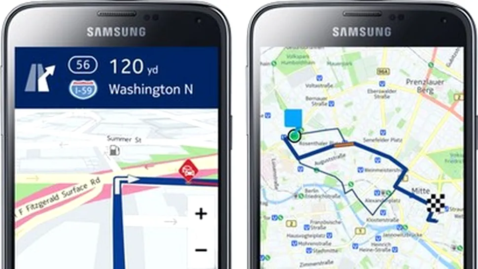 Soluţia de navigaţie Nokia HERE va fi disponibilă pe telefoanele Galaxy şi pe ceasul inteligent Gear S