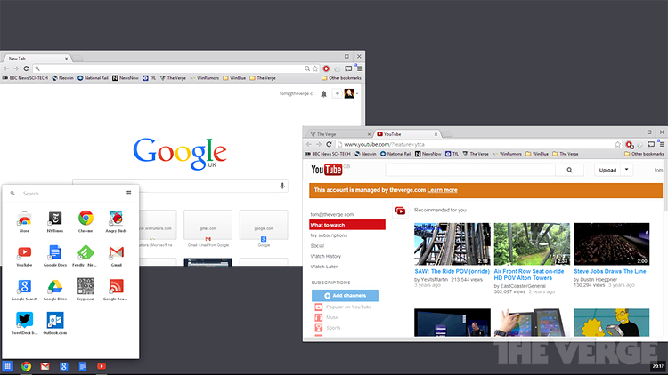 Google Chrome, folosit pentru a strecura interfaţa Chrome OS pe dispozitivele cu Windows 8