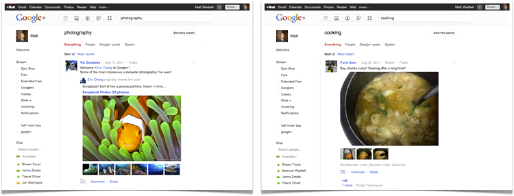 Google+ Search