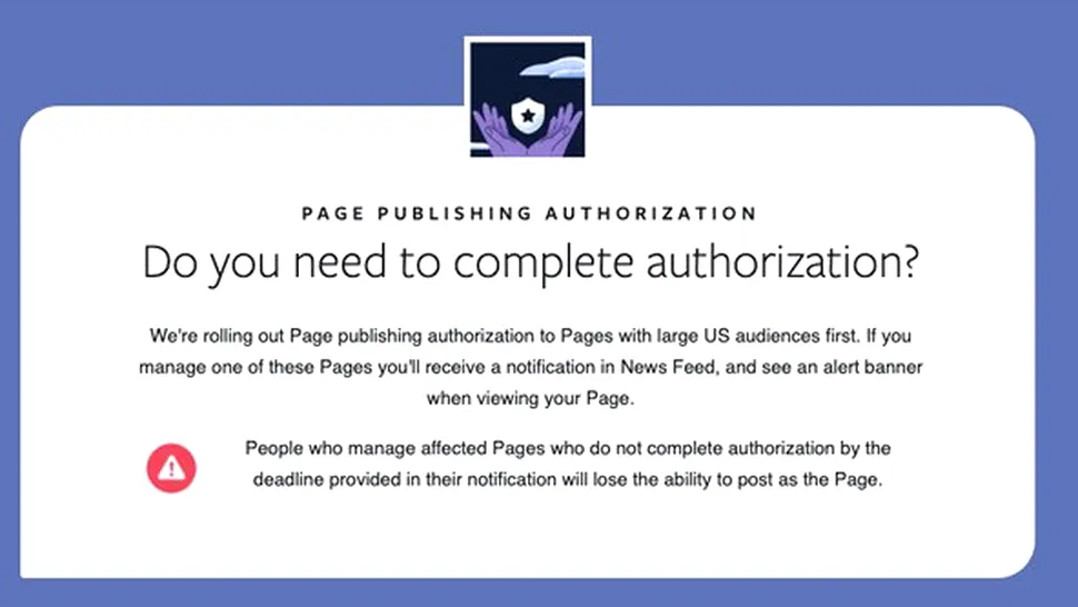 Facebook va solicita verificarea identității pentru paginile care distribuie postări virale