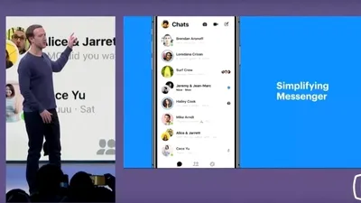 Facebook Messenger va primi o interfaţă simplificată, dar şi noi funcţii avansate pentru AR şi AI