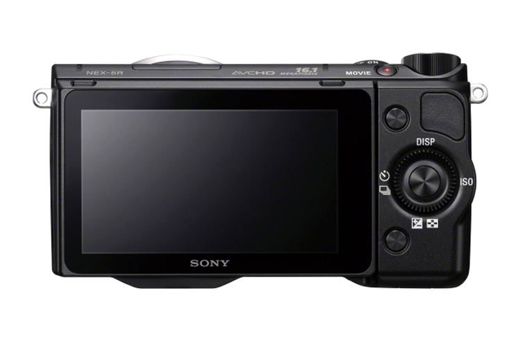 Sony NEX-5R - spatele este aproape identic cu cel al lui NEX-5N