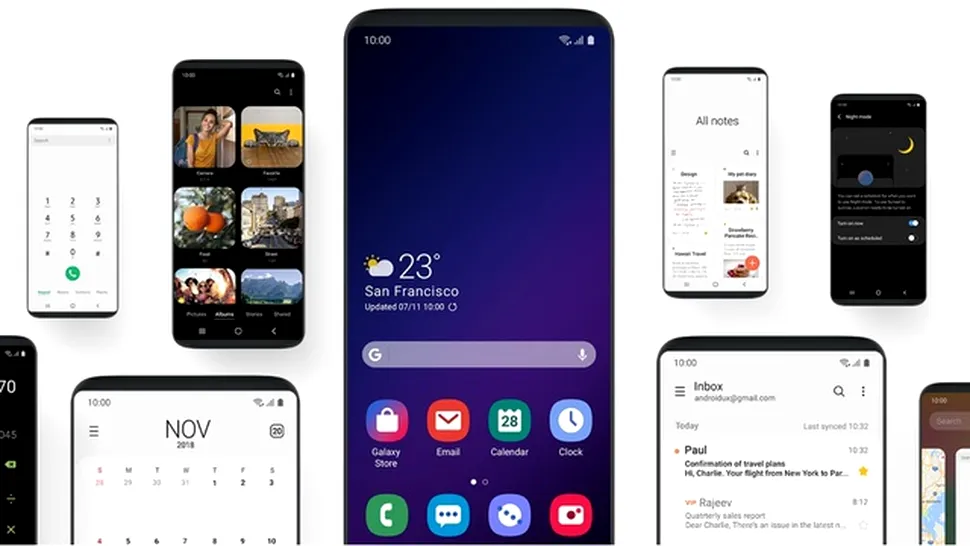 Samsung anunţă One UI, update-ul la Android 9.0 Pie care schimbă complet interfaţa dispozitivelor Galaxy