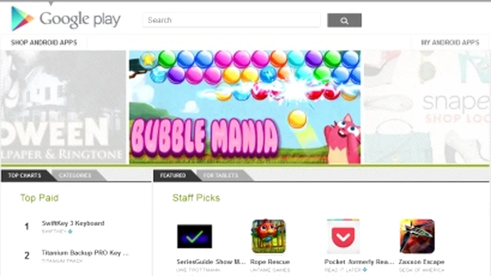 Google Play a ajuns din urmă App Store la numărul de aplicaţii oferite