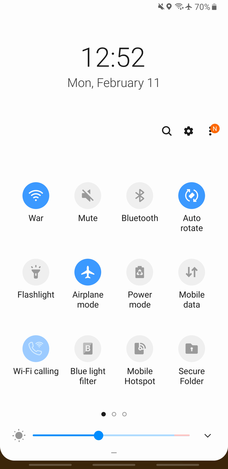 Samsung One UI screenshots